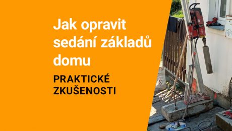 Jak opravit sedání základů domu